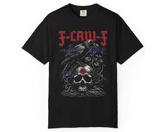 F-Caw-F Comfort Colors Crow Shirt, Halloween Goth Autumn Style Tee, Crow Dark Humor Shirt, Black Crow Tee, Raven Lover Unisex T-shirt