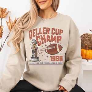 Vintage Geller Cup Bowl Friendsgiving Sweatshirt, Friendsgiving Sweatshirt, Funny Thanksgiving Retro Unisex Sweatshirt