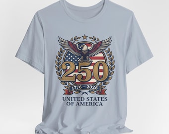 Camiseta unisex de aniversario de EE. UU., semiquincenario, Día de la Independencia (1776-2026)