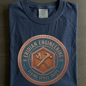 Sci-Fi Repair Shirt, Deep Space Mechanic Tee, Tau Ceti Expedition Gear, Astronaut Gift, Hard Sci-Fi Apparel, Space Geek Unisex T-shirt