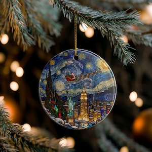 Ceramic christmas baubles new york - Etsy 日本