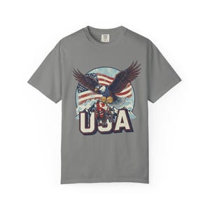 Funny USA Ice Hockey Eagle, USA Champions 2026 Shirt, USA Hockey Shirt 2026, Patriotic Ice Hockey Tee, Funny Sports Unisex T-shirt Granite
