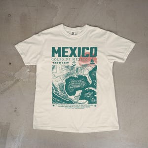 Golf von Mexiko Shirt, Golfo de México 1550 Retro Vintage Art Shirt, Urlaub Mexiko, Golf von Mexiko für immer Komfort Farben Unisex T-Shirt