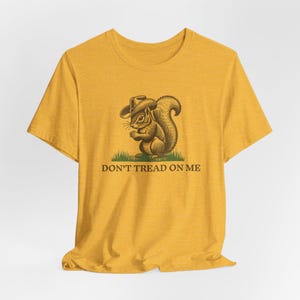 Koszulka Don't Tread On Me, Koszulka Don't Tread On Me Peanut Squirrel, Koszulka Peanut the Squirrel, Koszulka patriotyczna Squirrel, Koszulka unisex