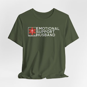 Camiseta de apoio emocional para marido não acariciar, camiseta engraçada para marido, camiseta sarcástica para marido, camiseta de humor para casamento, presente para, camiseta unissex