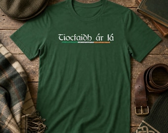 Tiocfaidh á lá Unser Tag wird kommen T-Shirt, St. Patricks Tag Irisches Vaterländisches Hemd, Irisches Republikanisches Hemd, Freiheits-Hemd Unisex-T-Stück