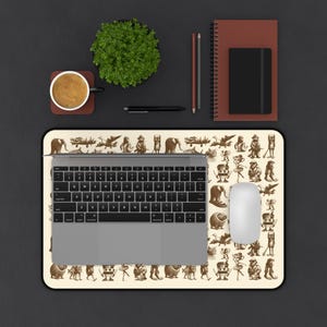 Italian Brainrot Meme Desk Mat, Brainrot Meme Desk Mat, Gift for Kids Desk Mat, Weird Desk Mat, 16 Characters Meme Desk Mat