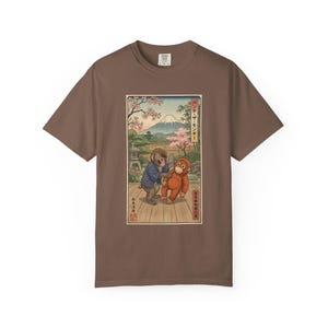 Punch The Monkey Comfort Colors Shirt, Baby Monkey Punch Tee, Japanese Zoo Monkey Unisex T-shirt Espresso