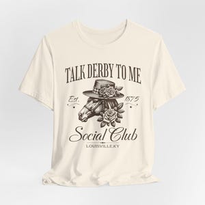 Talk Derby To Me Social Club Shirt, Funny Horse Racing Shirt, Derby Day Shirt, Derby Horse Racing, Kentucky Derby Unisex Tee