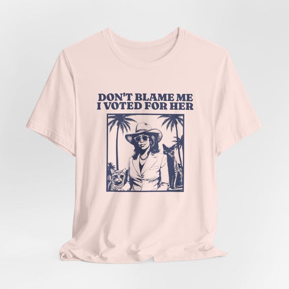 GEMLON Women's Vote Graphic T-Shirt - Funny Election Tee, Short Sleeve, Casual Top In Pink - View #9