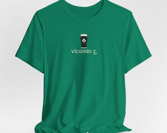 Vitamin G Shirt, Funny St. Patrick's Day Irish Tee, Irish Pub Party Tee, Funny Irish Beer Shirt,Lucky Saint Patty's Beer Drinking Unisex Tee