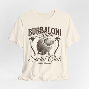 Burbaloni Luliloli Shirt, Funny Capybara Meme Shirt – Italian Brainrot Retro Tee, Coconut Capybara Social Club, Viral Unisex Graphic Tee