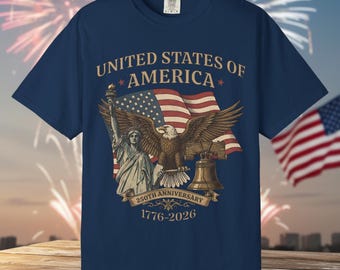 Alles Gute zum Geburtstag USA T-Shirt 4. Juli Shirt, USA Vintage Shirt Komfort Farben Shirt, USA Unabhängigkeitstag Shirt Unisex T-Shirt