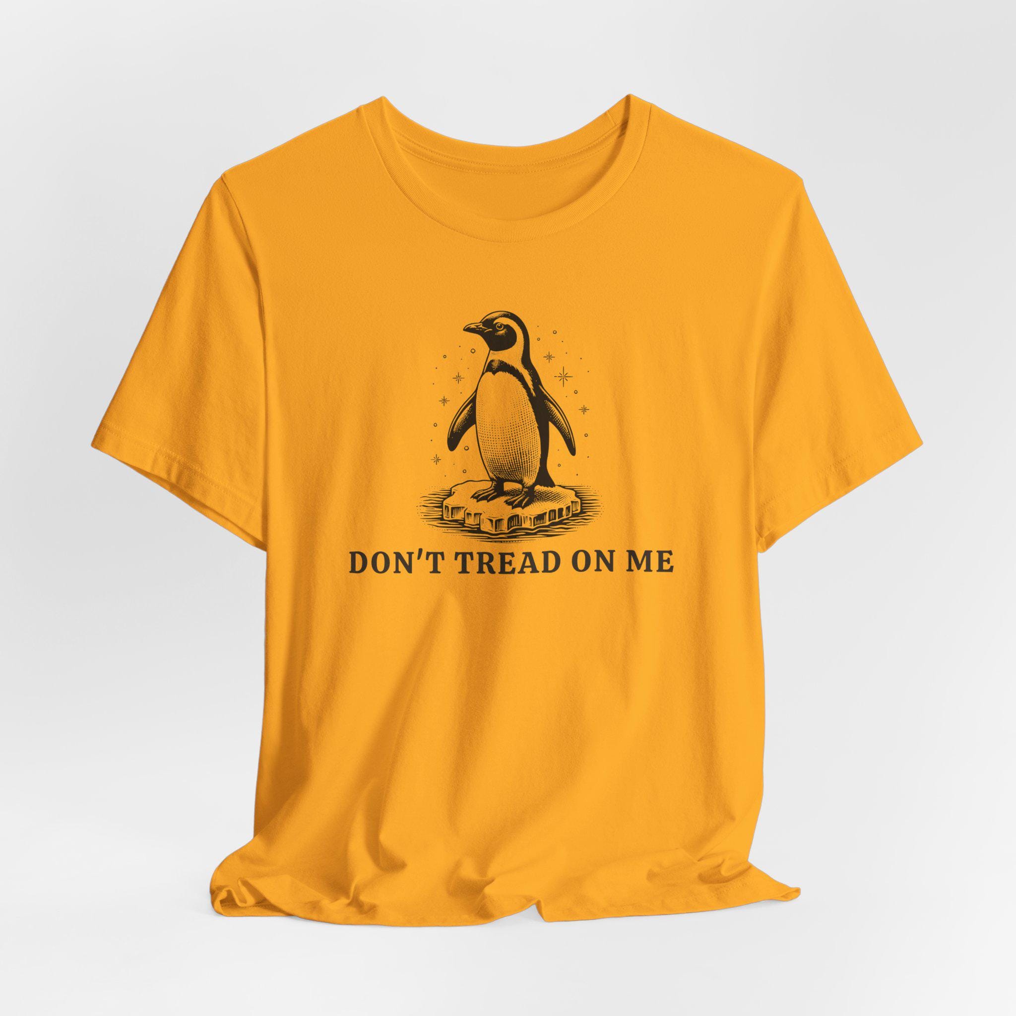 私を踏みつけるなペンギンTシャツ、関税反対ペンギン、面白いトランプ