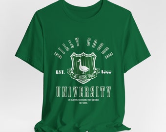 Silly Goose universiteitsshirt, Silly Goose shirt, universiteitsshirt, grappig damesshirt, grappig cadeau voor jongens, studentenuniseks T-shirt
