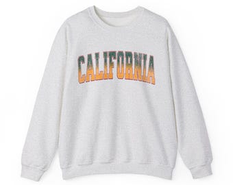 California Sweatshirt, California Sweater, Travel California, Golden State Sweatshirt, California Retro Vintage Unisex Sweatshirt