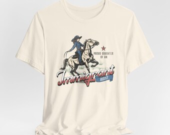 Camiseta "Orgullosa hija de una inmigrante vaquera", Camiseta de activista por la inmigración, Camiseta proinmigrante, Camiseta unisex "Hija de inmigrantes"