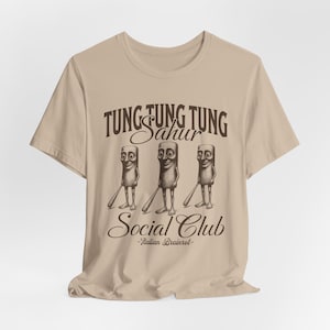 Tung Tung Tung Sahur Shirt, Social Club Retro Tee, Italian Brainrot Funny Shirt, Brainrot Meme Tung Sahur Tee, Trending Meme Unisex Tee