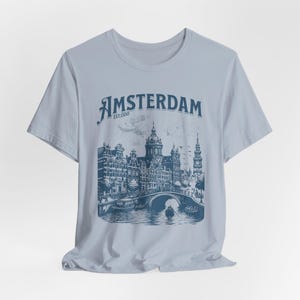Vintage retro shirt, Amsterdam Retro Shirt, Vintage Amsterdam Graphic Shirts, Travel Shirt,Retro City Amsterdam Unisex Tee