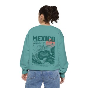 Sweat-shirt Golfe du Mexique, Golfo de México 1550 Art vintage rétro, Golfe du Mexique Forever Comfort Colors Sweat-shirt unisexe