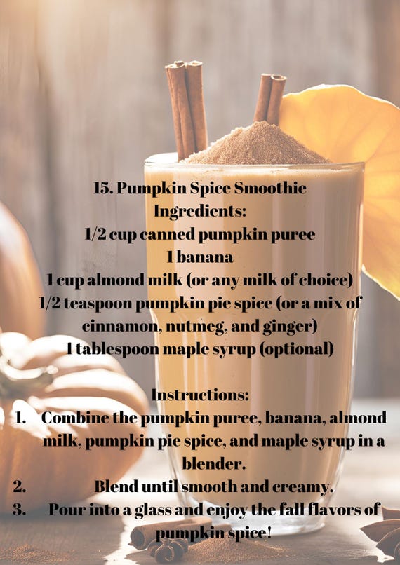 Healthy Fruit Smoothie Recipes: Banana, Mango, Berry (printable