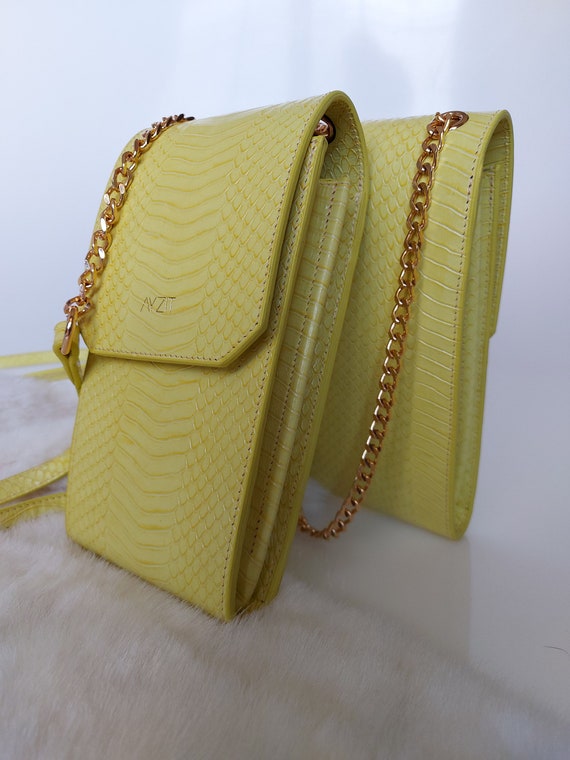 Designer yellow purse hotsell