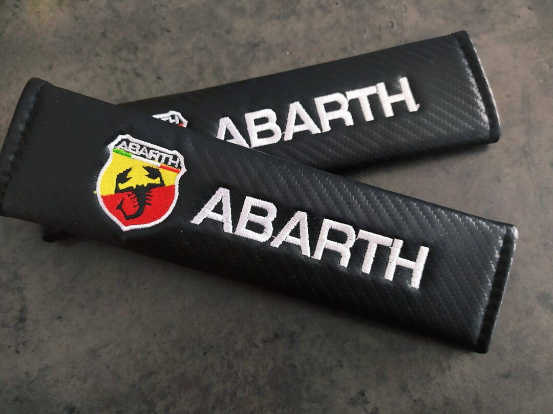 2 Abarth Seat Belt Covers Etsy