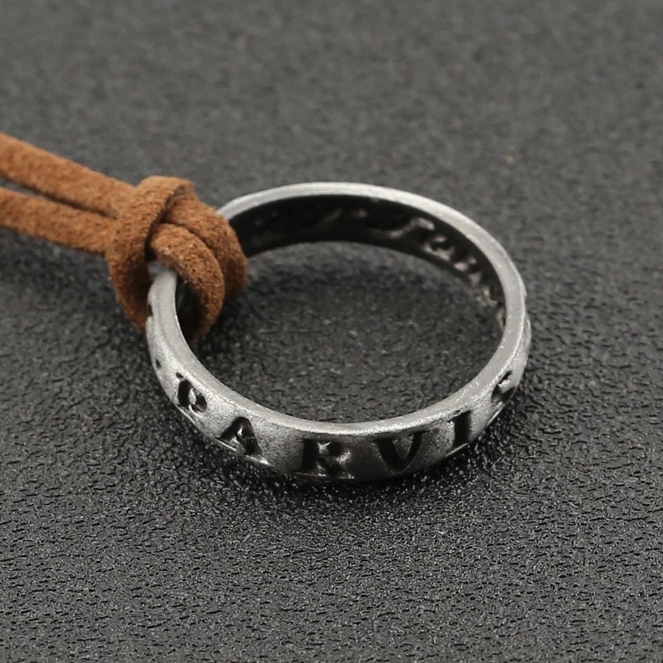 Jogo de filme Uncharted 4 Colar Nathan Drake Cosplay Ring Leather Code  Ancient Vintage Pendant Jewelry Prop