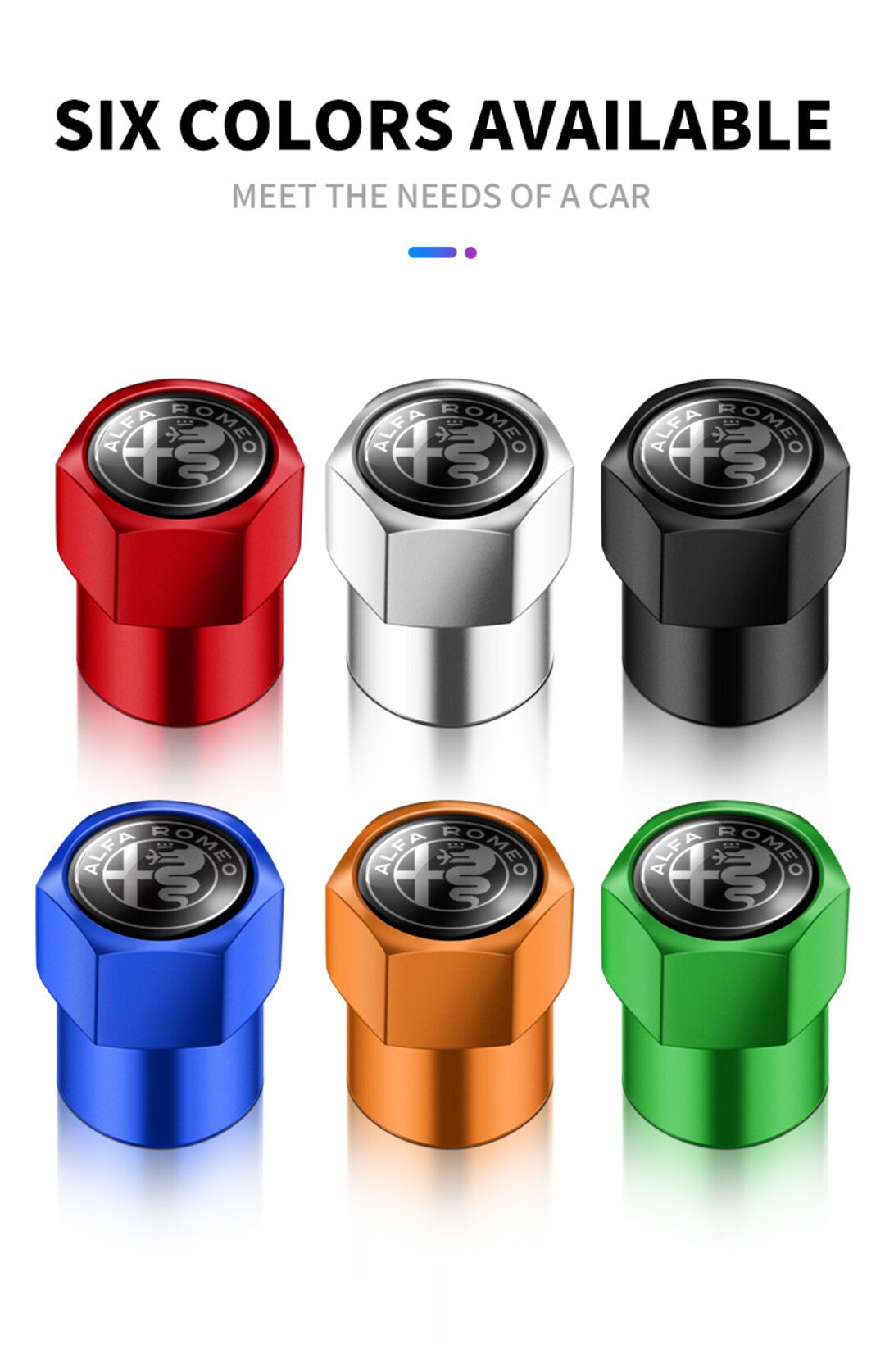 Alfa Romeo Metal Valve Caps Etsy