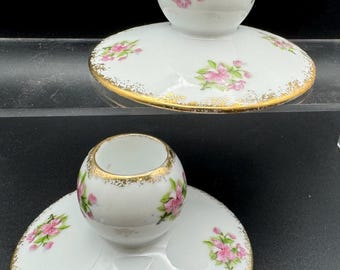 Set of Vintage Floral With Gold Trim E W Saji Fine China