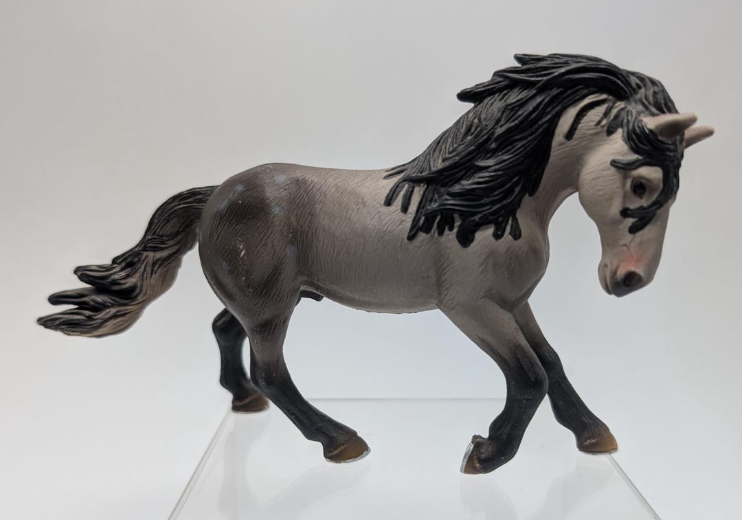 Schleich 13607 Andalusian Stallion, Retired – ’05, AM LIMES 69, D-73527 –  Hand Painted
