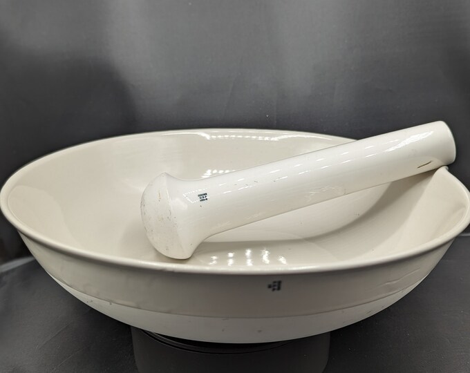 Coors Pottery 11 Evaporation Bowl and Pestle Scientific Etsy