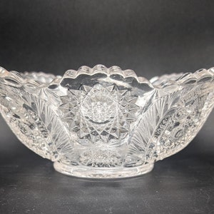 Westmoreland Specialty Co. #226 “Atlanta” Pressed Glass Berry Bowl – EAPG – Circa 1904, Antique - Over 100 Years Old