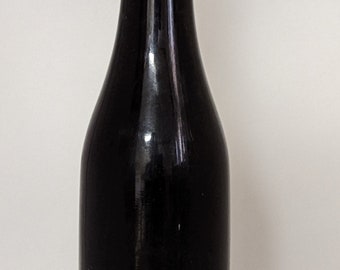 Southern Glass Black Beverage Bottle - Vintage