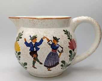 Alpine Peasant Ware Small Jug / Creamer #68 – Handpainted – Germany