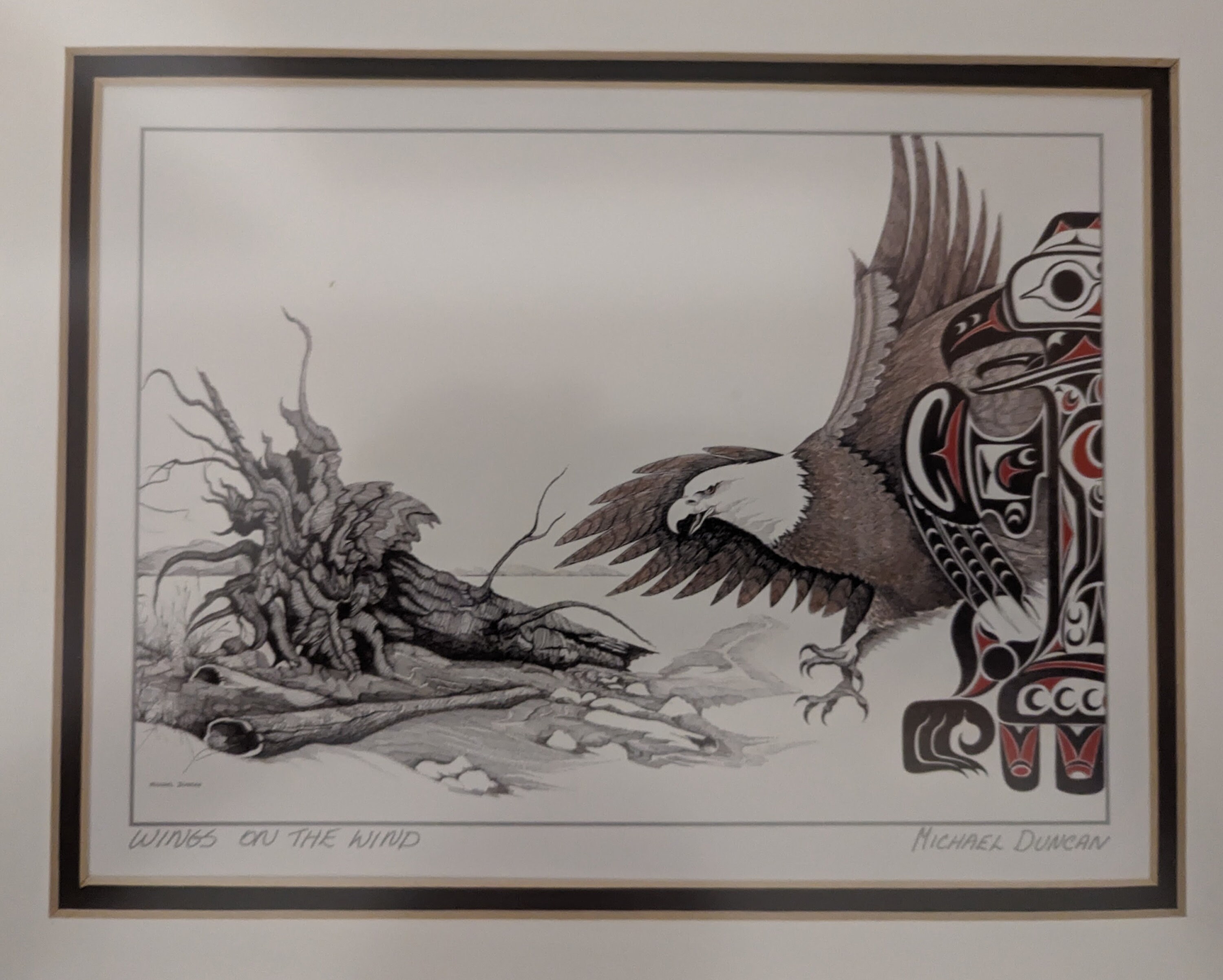 Michael Duncan “wings on the Wind” Print – Professionally Matted