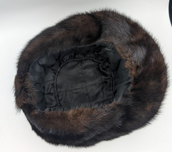 Woman’s Dark Brown Fur Hat – Circa 1960s-1970s - image 6