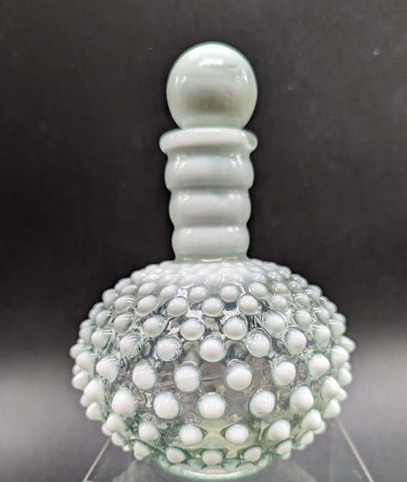 Anchor Hocking Moonstone Hobnail Perfume with Stop