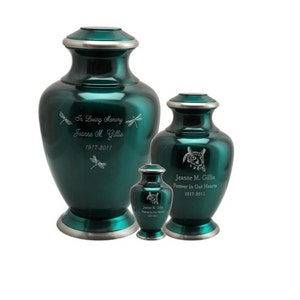 Deep Turquoise Urn (3 Sizes)