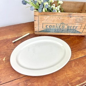 Classic Vintage Mayer China Classic White Restaurant Ware Platter  - Vintage Tableware, Vintage Platter, Restaurant Platter,