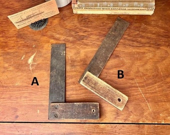 YOUR CHOICE of Wonderful Vintage Wood Carpenter's Square - Vintage Tool, Vintage Carpentry, Garage, Mancave, Wall Décor, Mantiques