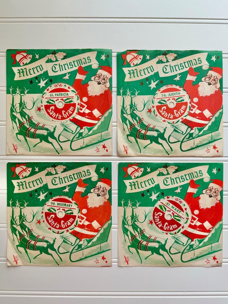 Santa Grams Vintage 1950s Santa-gram Record, Personalized Christmas Gift - Etsy