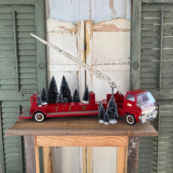 Awesome Vintage 1960s Pressed Steel Tonka Gas Turbine Fire Truck - Vintage Toy, Vintage Christmas, Vintage Tonka, Collectible Toy