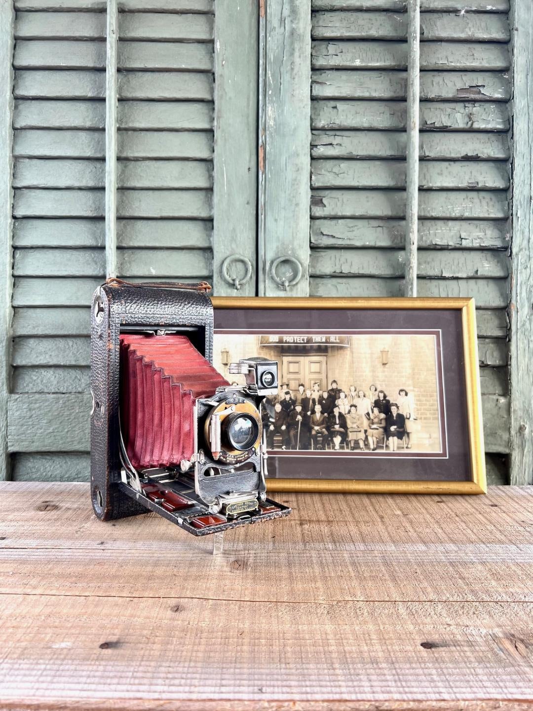 Beautiful Antique No. 3A Folding Pocket Kodak Model B-2 With Red ...