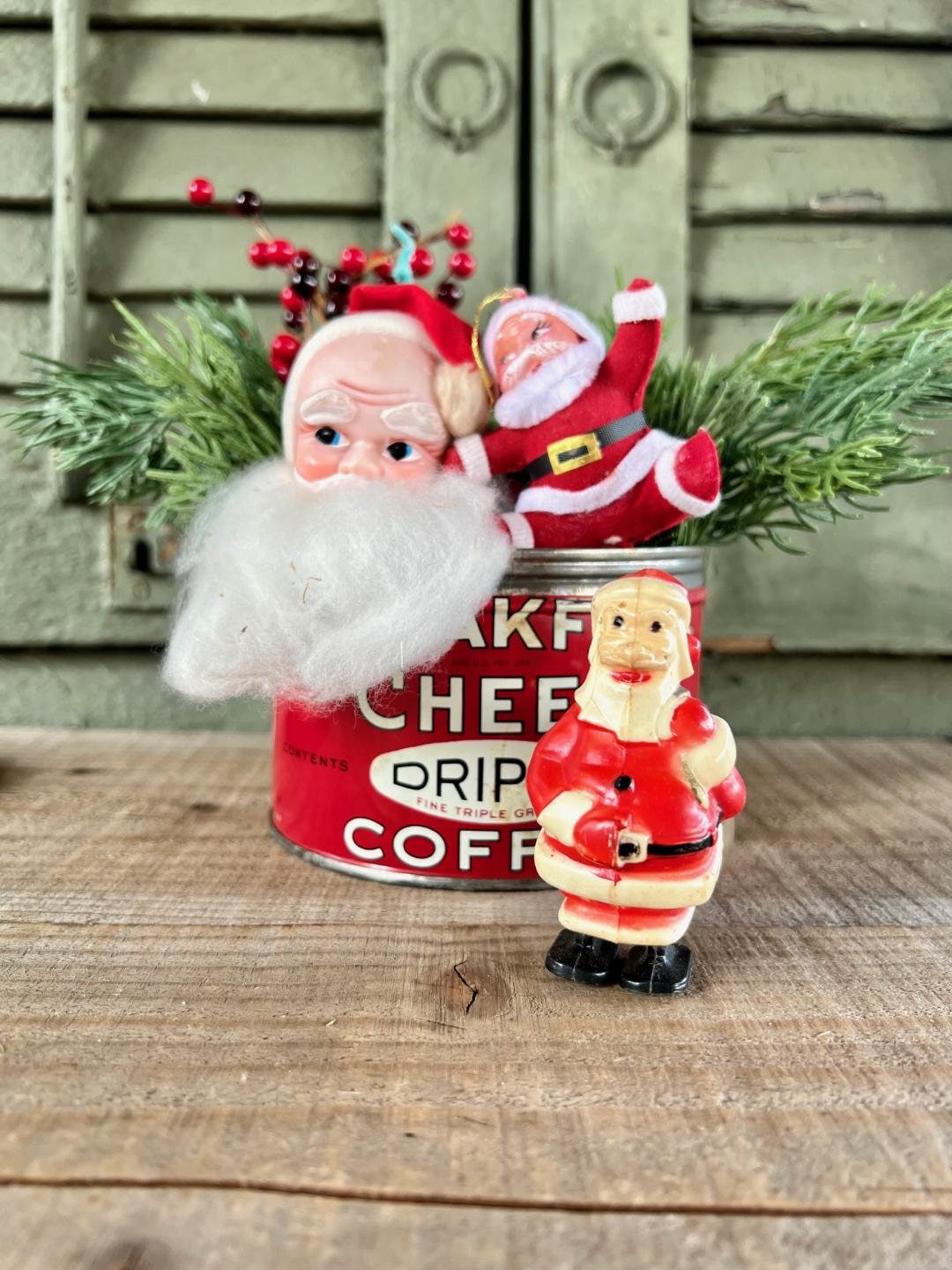Santa Ramp YOUR CHOICE of Fantastic Vintage Santas - Rubber Face Santa Ornament ...