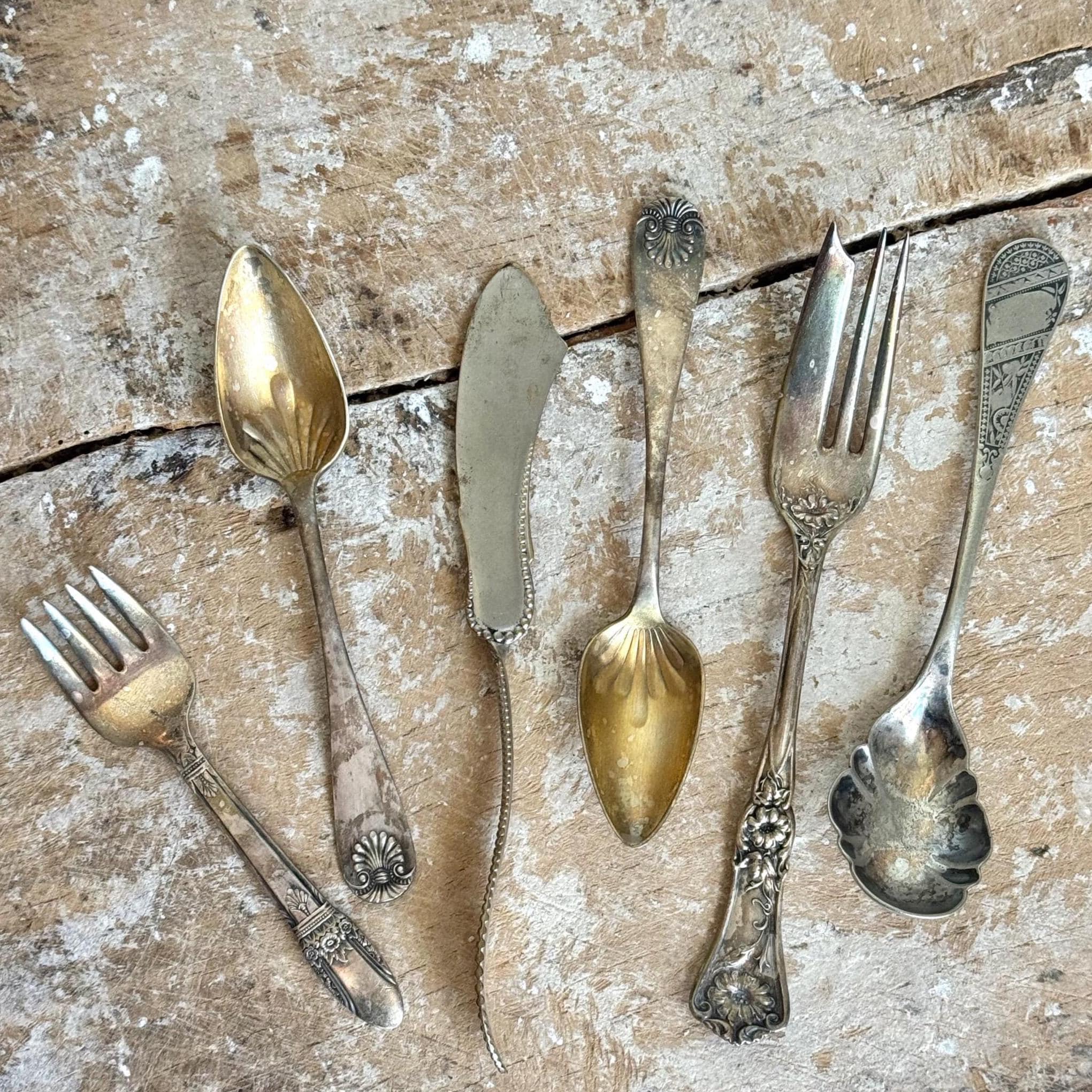 French Spoon Fork Antique Set - Etsy