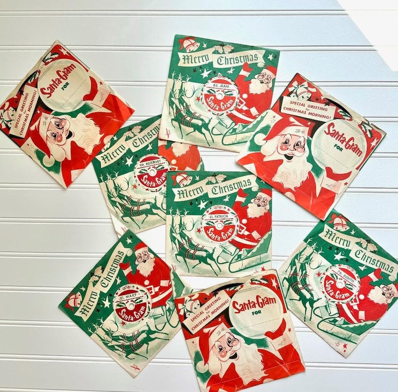 Santa Grams Vintage 1950s Santa-gram Record, Personalized Christmas Gift - Etsy