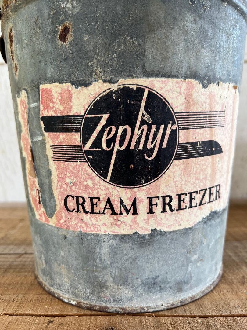 Rare & Wonderful Vintage 2 Qt. Zephyr Ice Cream Freezer Etsy