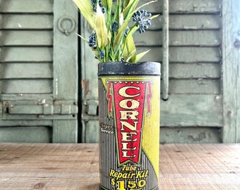 Rare Antique Breakfast Cheer Coffee Tin, Original Lid, 1940s