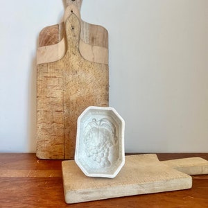 Beautiful Small Antique Ironstone Mold | Ironstone Jelly Mold | Ironstone Pudding Mold - Farmhouse, Cottage, White Ironstone, Kitchen Décor